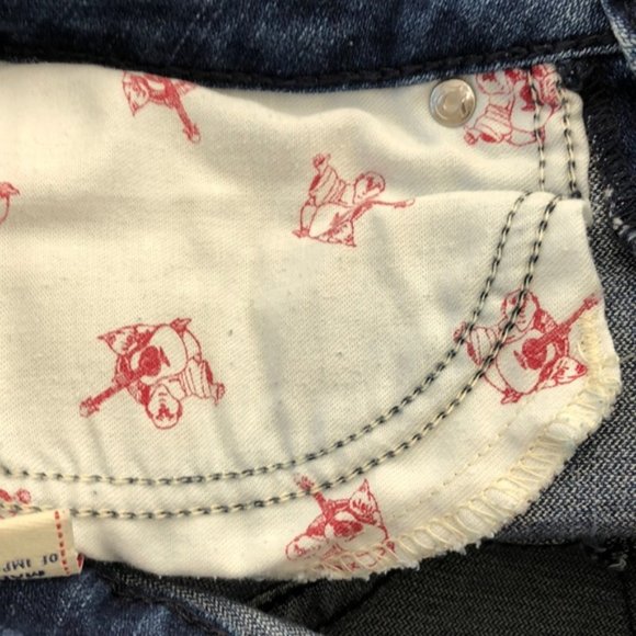 True Religion Blue Denim Jess Shorts, 25 - Picture 8 of 8